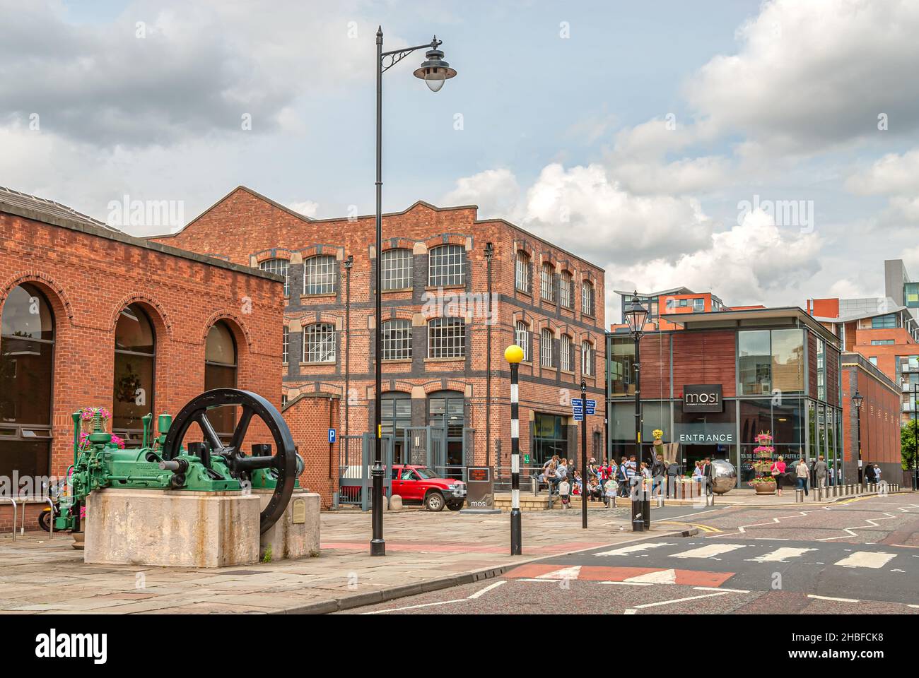 The Museum of Science and Industry in Manchester (MOSI), located in Manchester, England Stock Photo