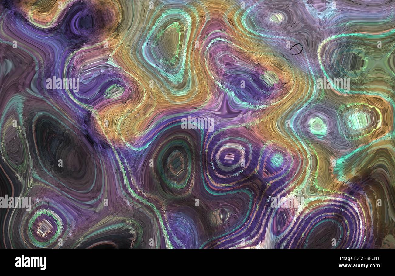 Abstract Iridescent liquid multicolored background. design, art Stock ...