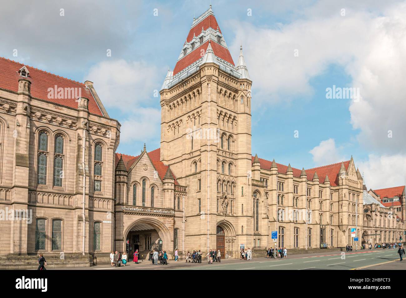 The Old Quadrangle Building of the University of Manchester, England, UK Stock Photo