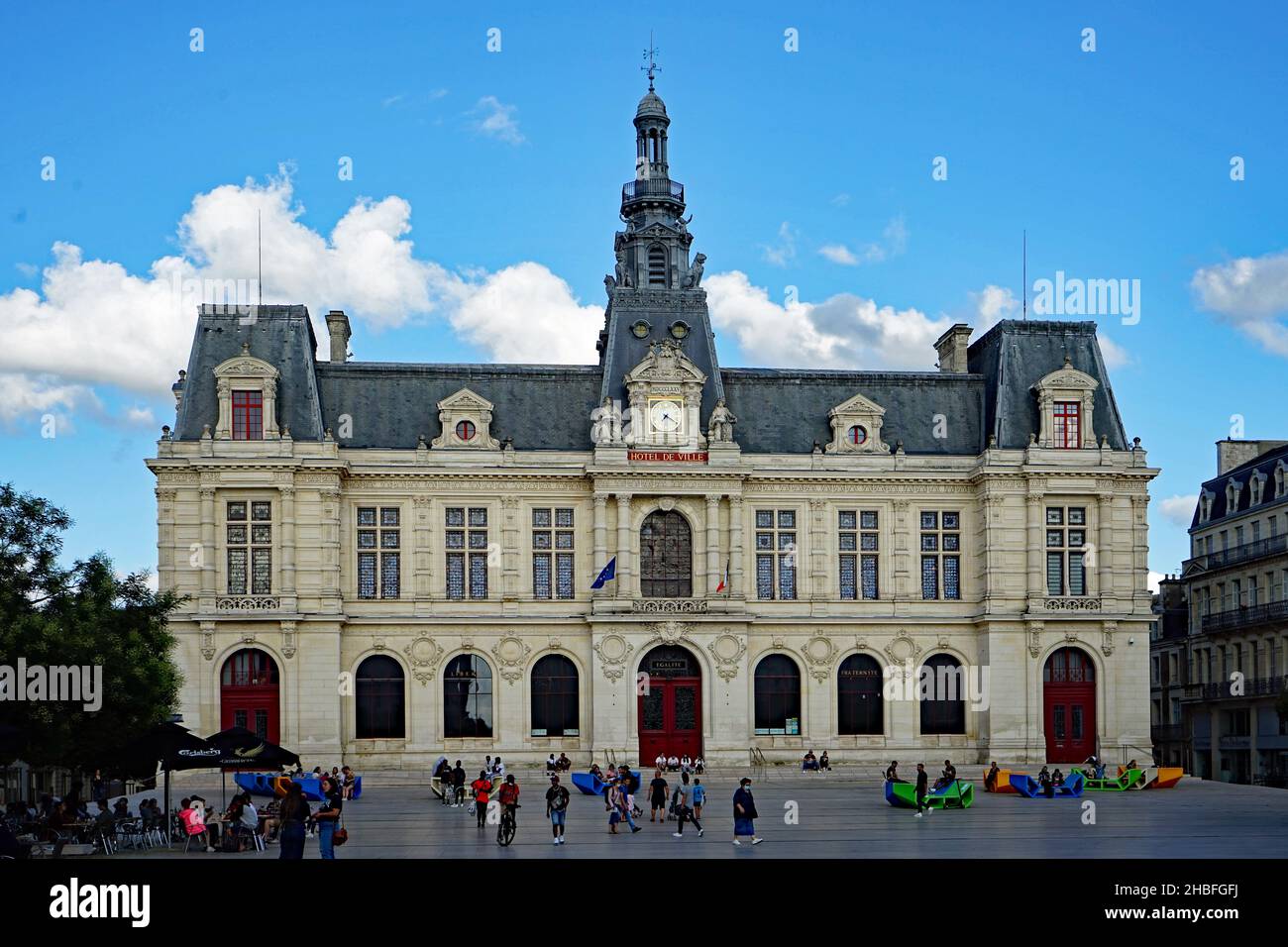 Town Hall of Poitier, France, Hotel de Ville Stock Photo