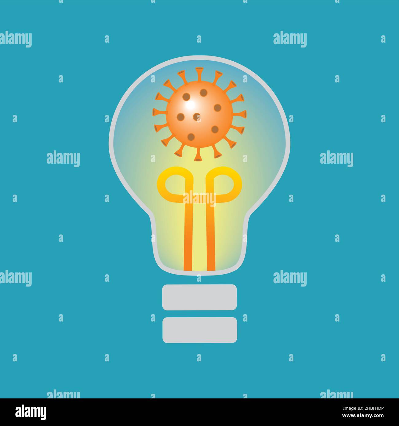 Solution and research about Coronavirus. Vector illustration. EPS10. Stock Vector