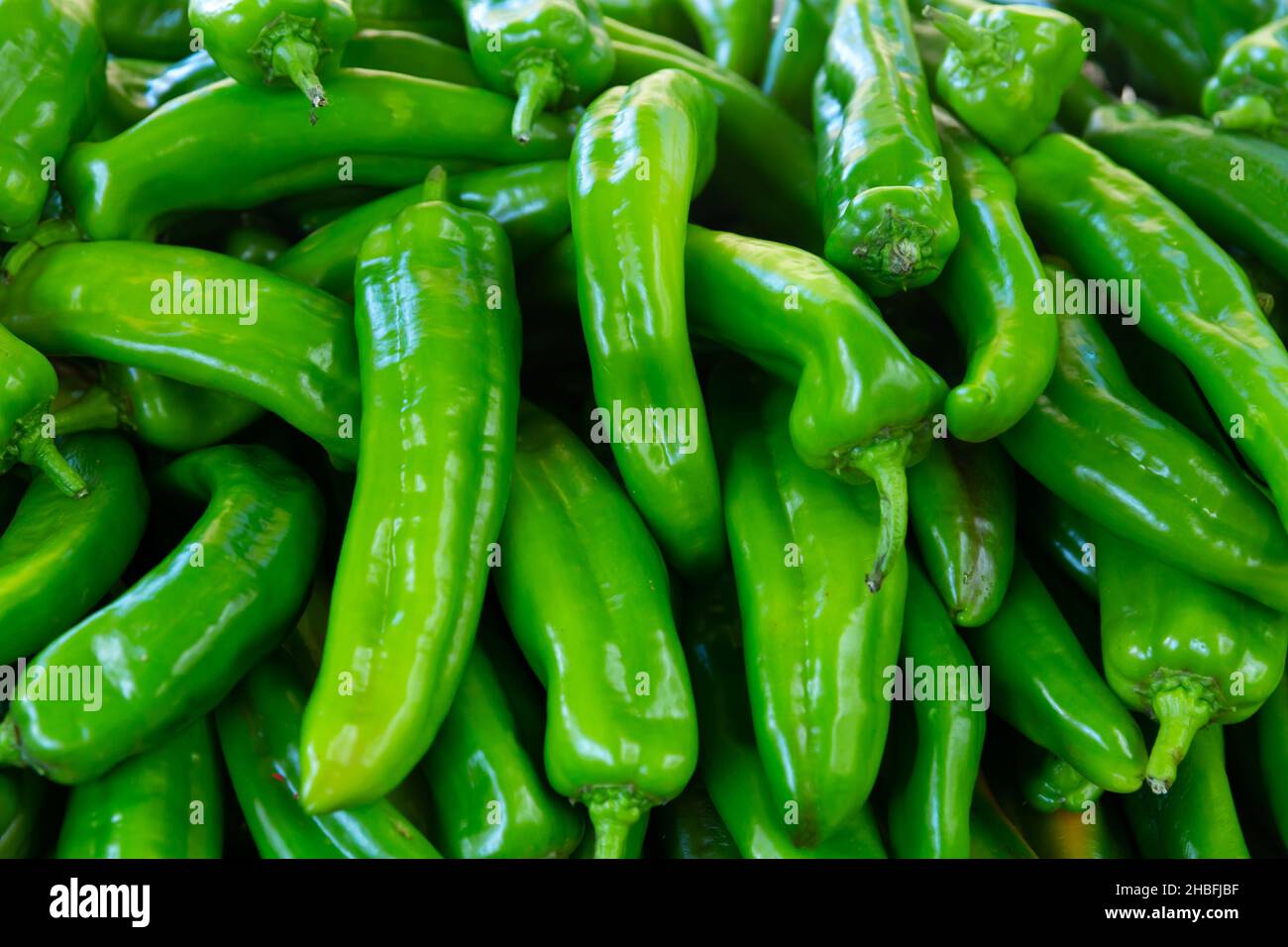 Screensaver with green hot chili pepper Stock Photo - Alamy