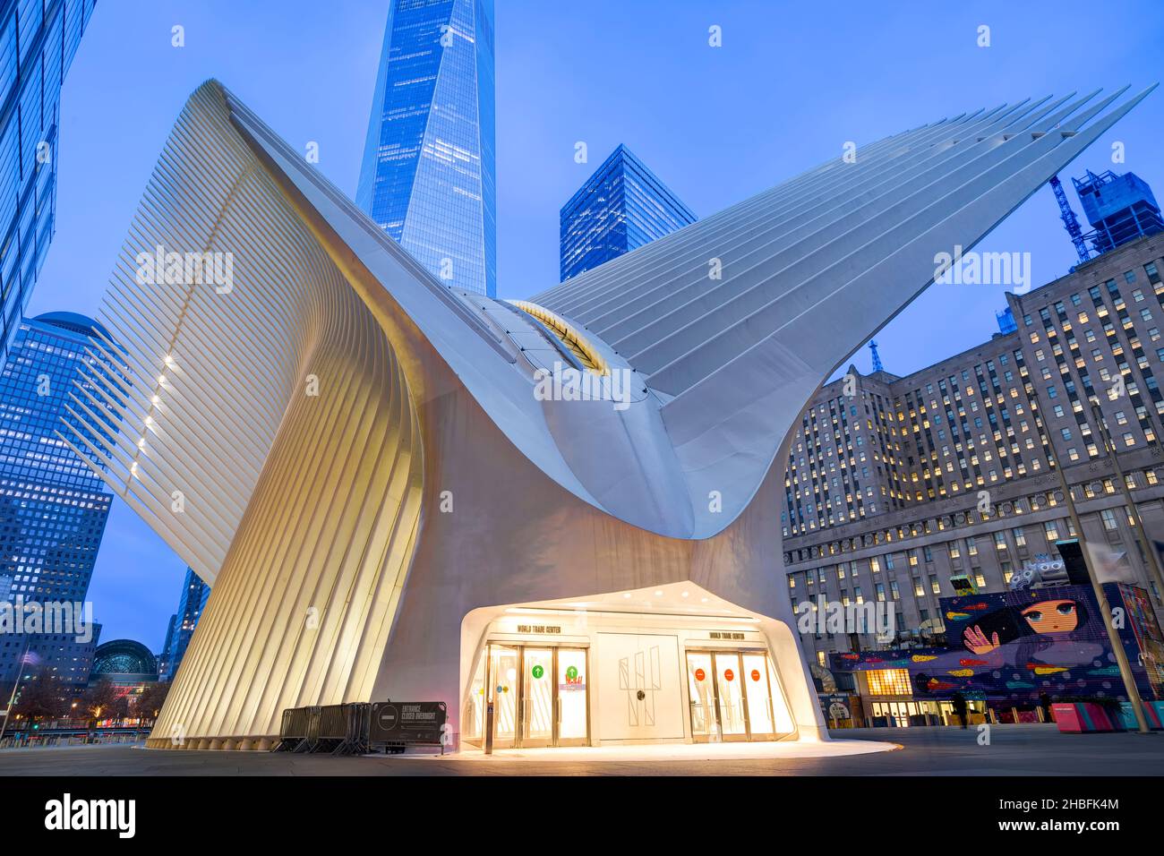 The at the World Trade Center. View from Church New York City. New York, USA Stock Photo - Alamy