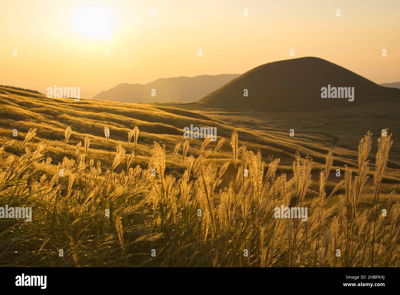 Komezuka And Sunset In Aso Kumamoto Prefecture Japan Stock Photo Alamy Komezuka And Sunset In Aso Kumamoto Prefecture Japan Stock Photo Alamy