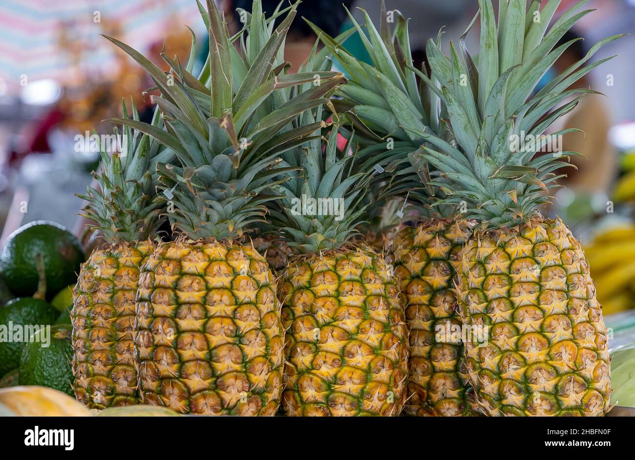 Farmers market fruit closeup hawaii hires stock photography and images
