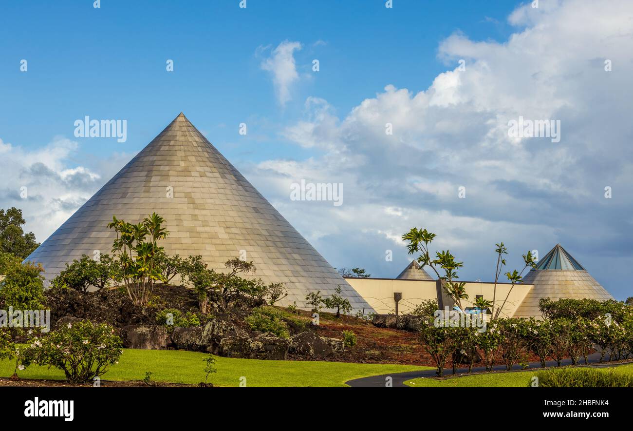 Hilo, Hawaii, USA - November 29, 2021: Imiloa Astronomy Center at the University of Hawaii at Hilo. Stock Photo