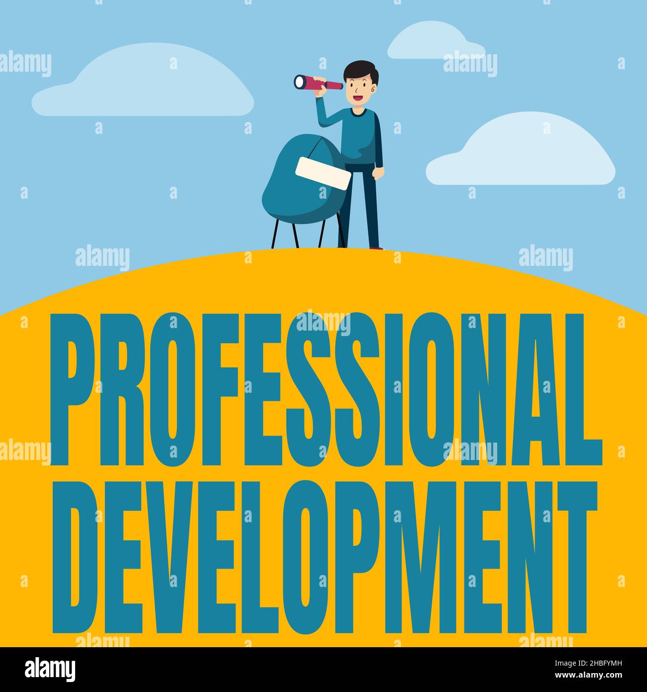 Text showing inspiration Professional Development. Word Written on ...