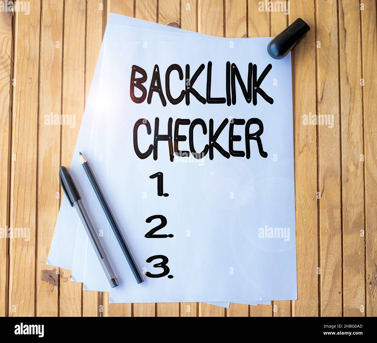 Conceptual caption Backlink Checker. Business approach Find your ...