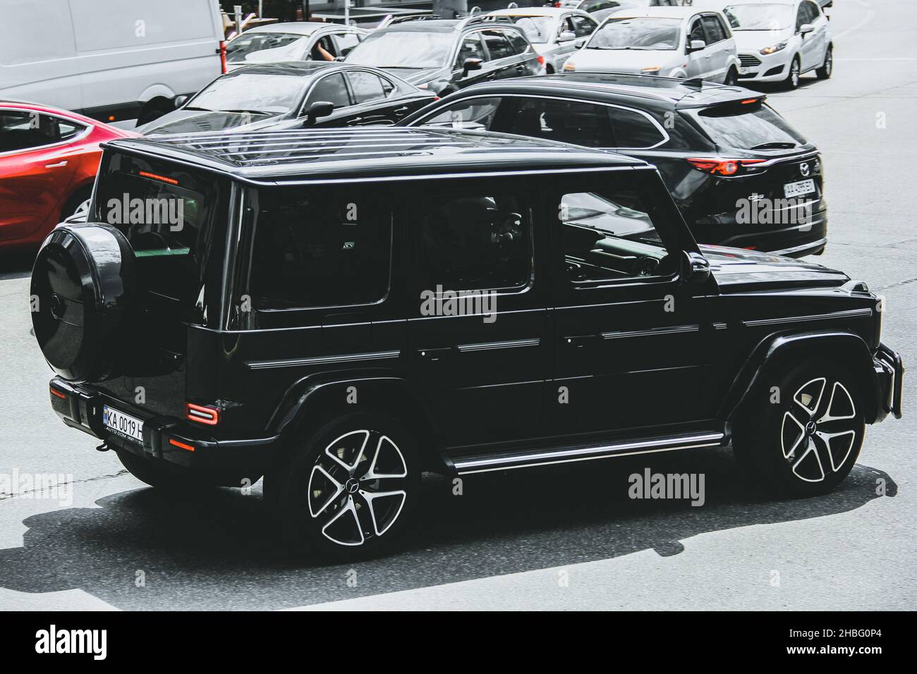 Kiev Ukraine June 19 21 Mercedes Benz G Class In The City Stock Photo Alamy