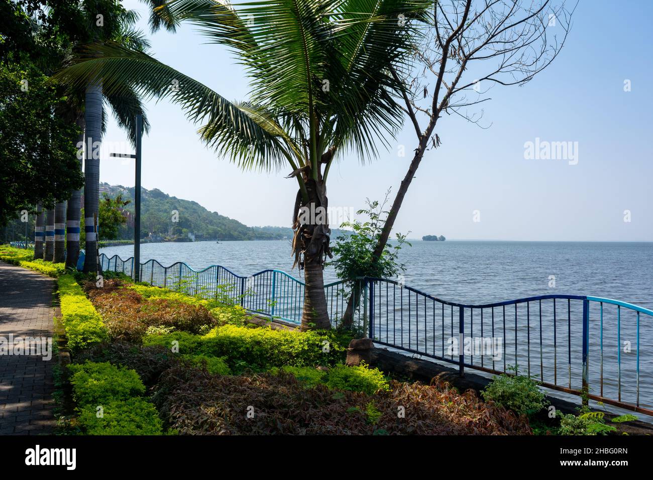 Beautiful view of Upper lake, Bhopal, Madhya Pradesh, India Stock Photo