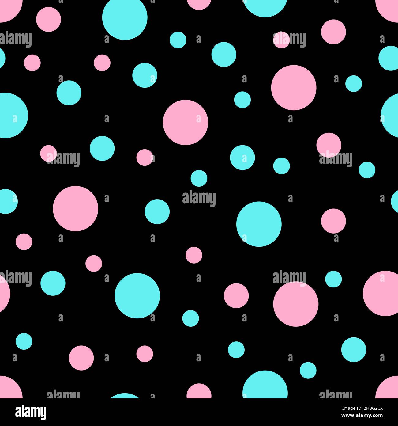 Seamless pattern. Black background with colorful circles . Vector ...
