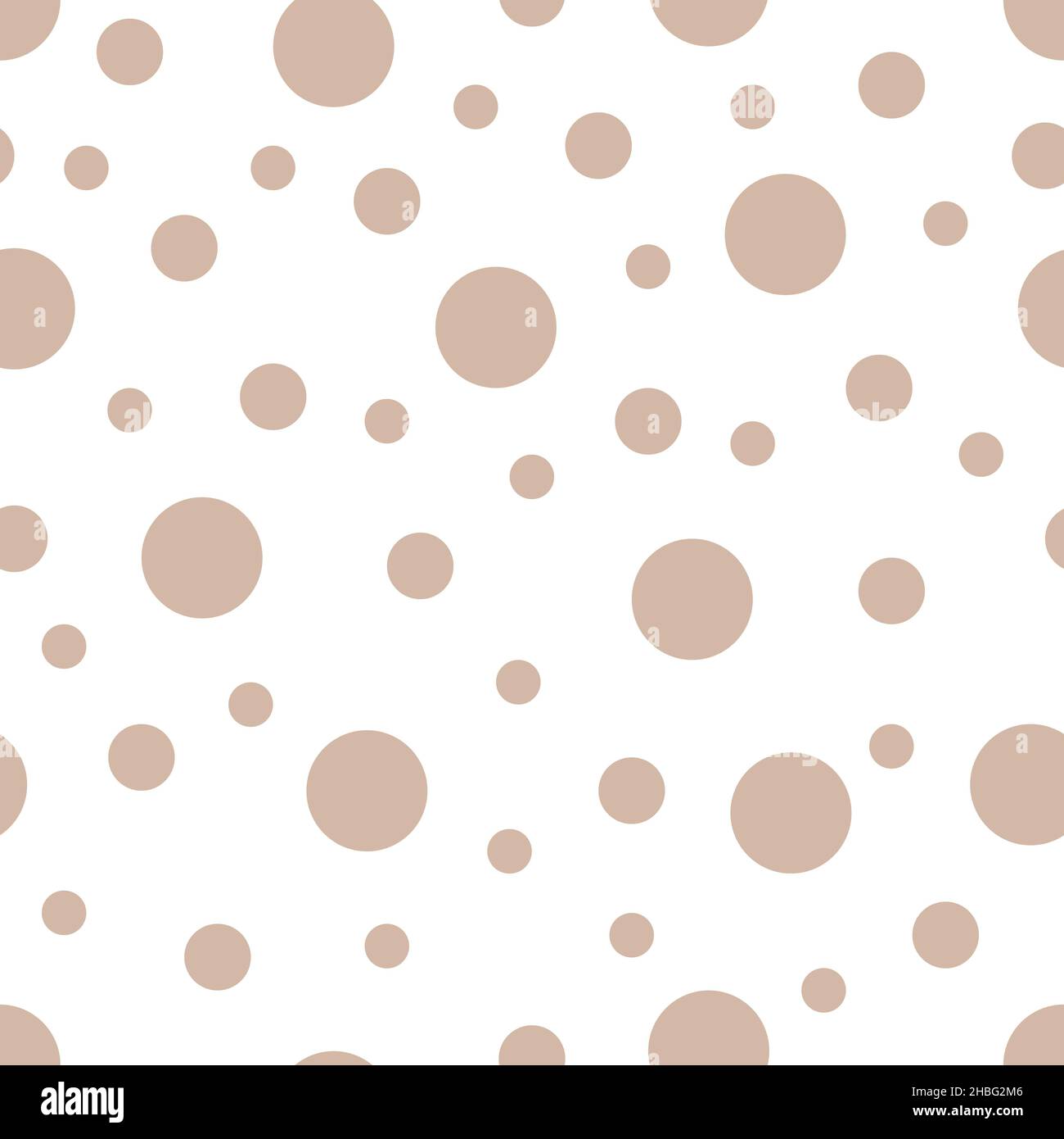 Seamless pattern. White background with brown circles . Vector ...