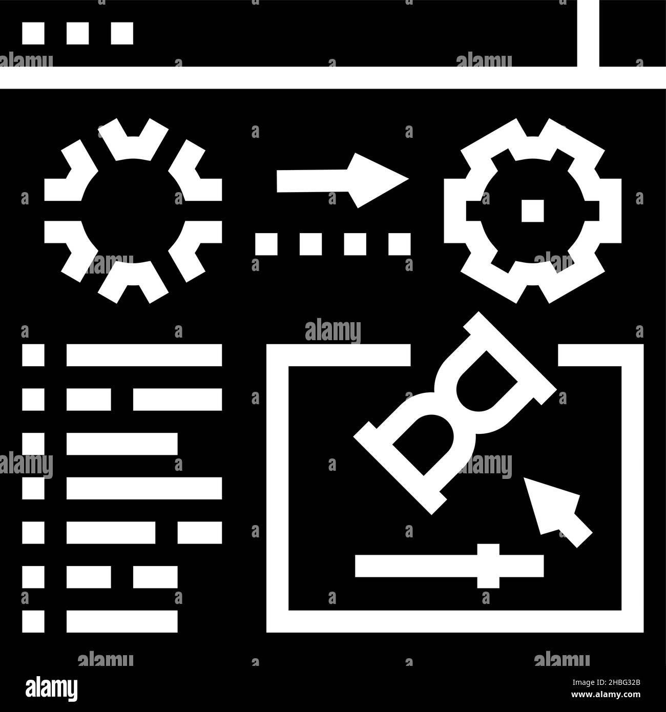3d renderings glyph icon vector illustration Stock Vector Image & Art ...