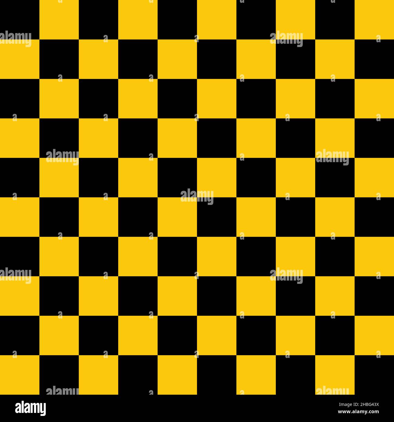 Black and yellow squares seamless pattern. Vector illustration. Stock Vector