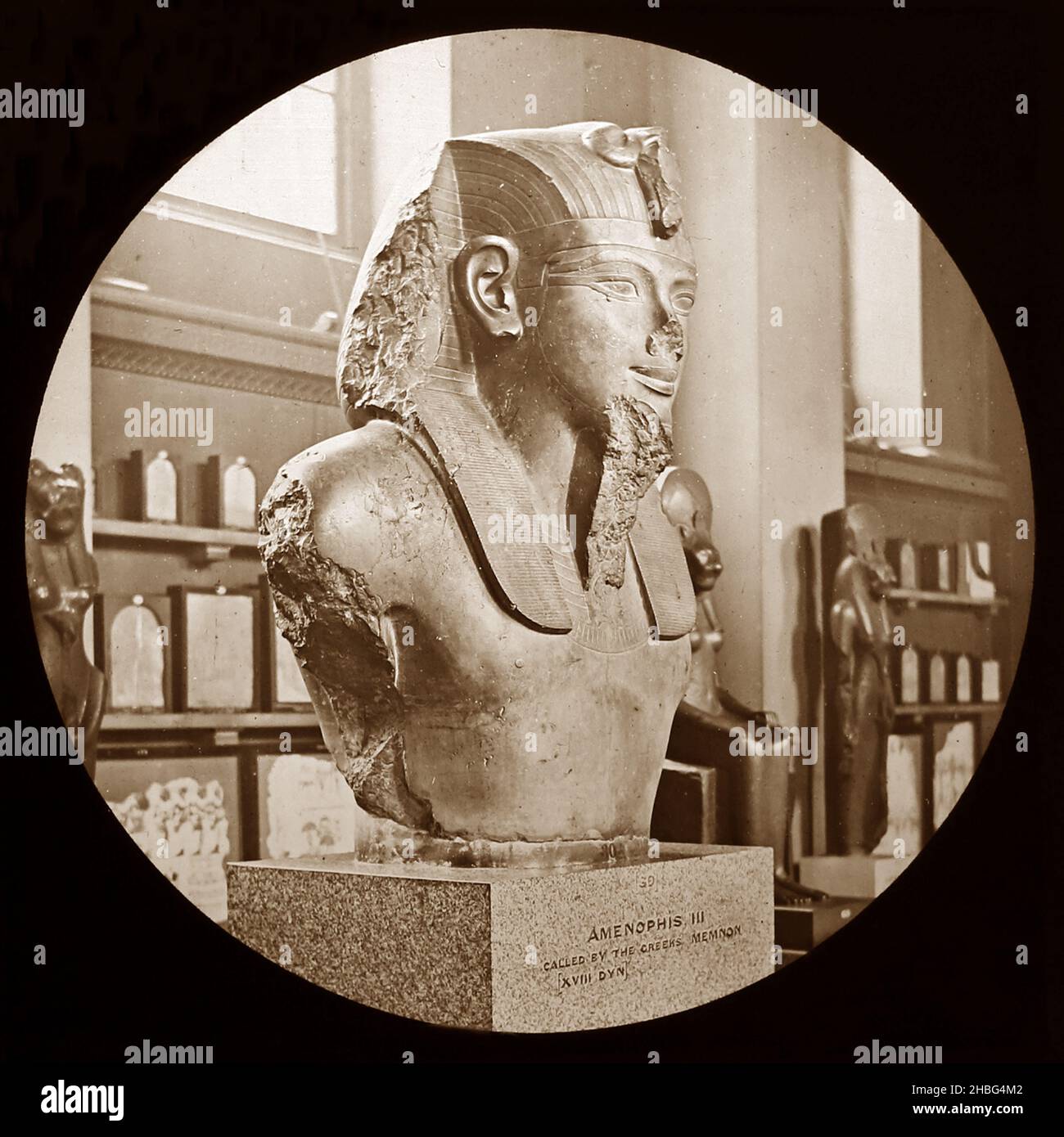 Amenophis III, British Museum, Victorian period Stock Photo