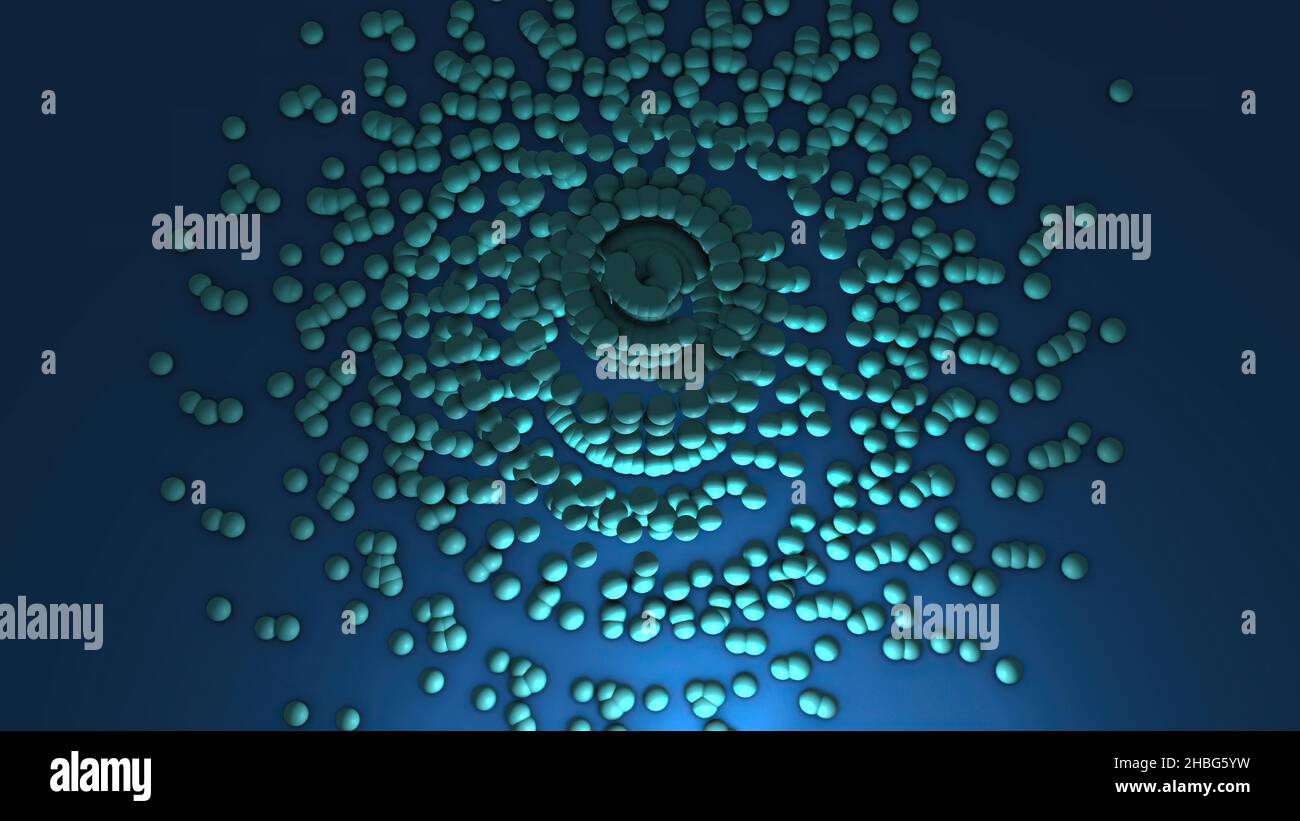3d illustration - Airy blue spheres Stock Photo - Alamy