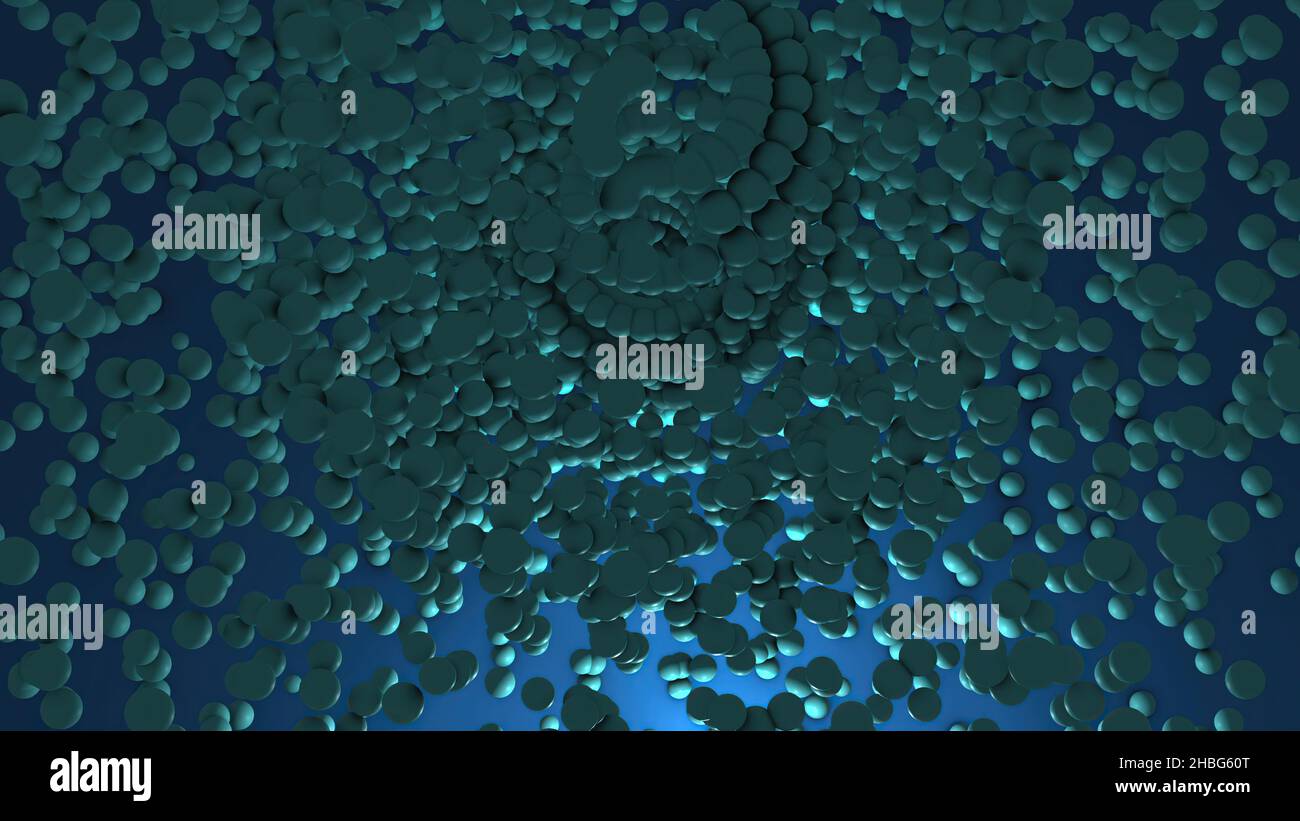 3d illustration - Airy blue spheres Stock Photo - Alamy