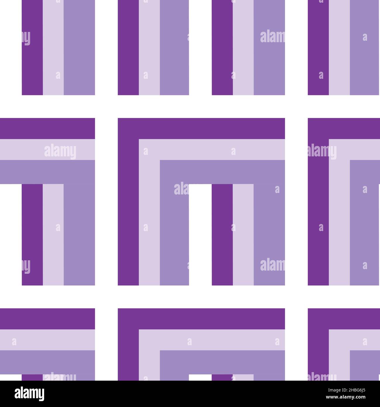 Illustration Seamless pattern on a square background - needlework - patchwork or patchwork. Design element for the design of books, notebooks, postcar Stock Vector