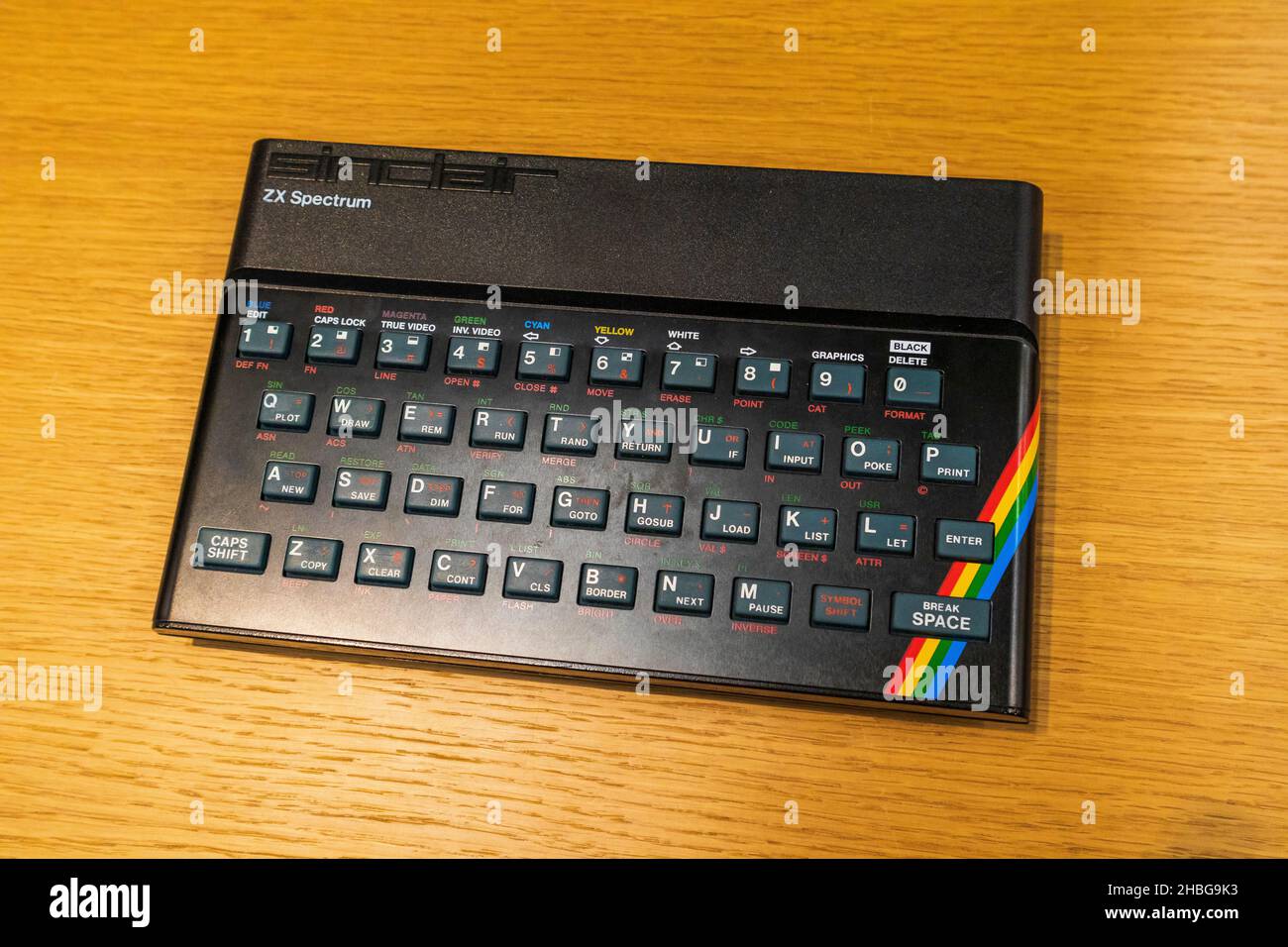 zx spectrum 8-bit personal home computer colour display retro.Russia,Moscow, 19okt2021. Stock Photo