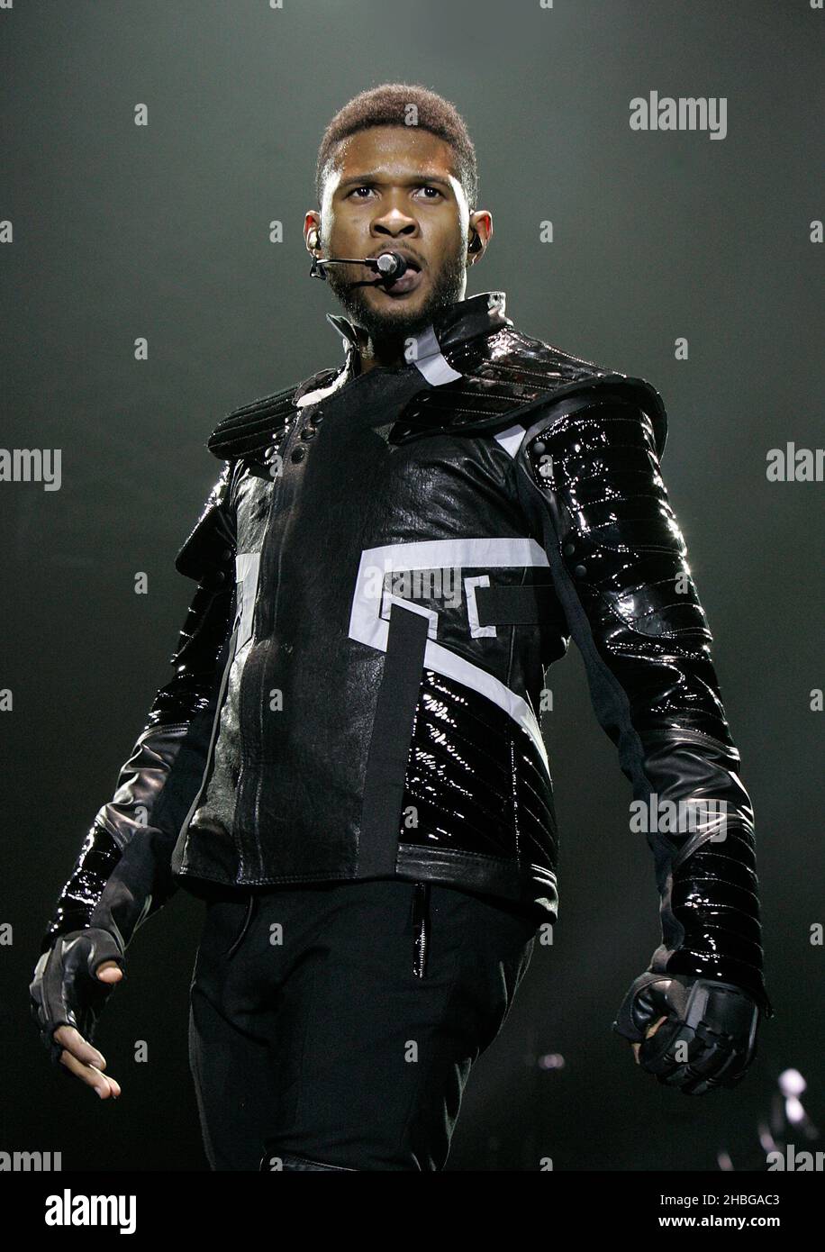 Usher performs live in concert at the 02 Arena in London Stock Photo