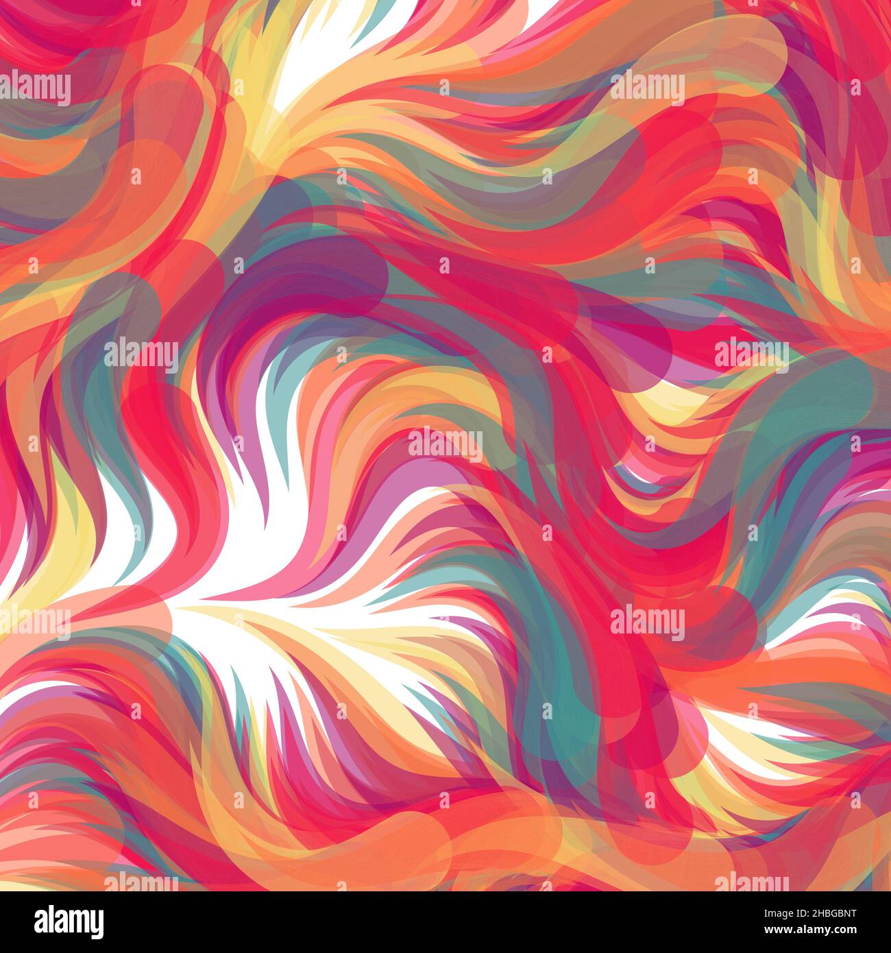 Abstract Perlinnoise Geometrical generative computational art illustration Stock Vector