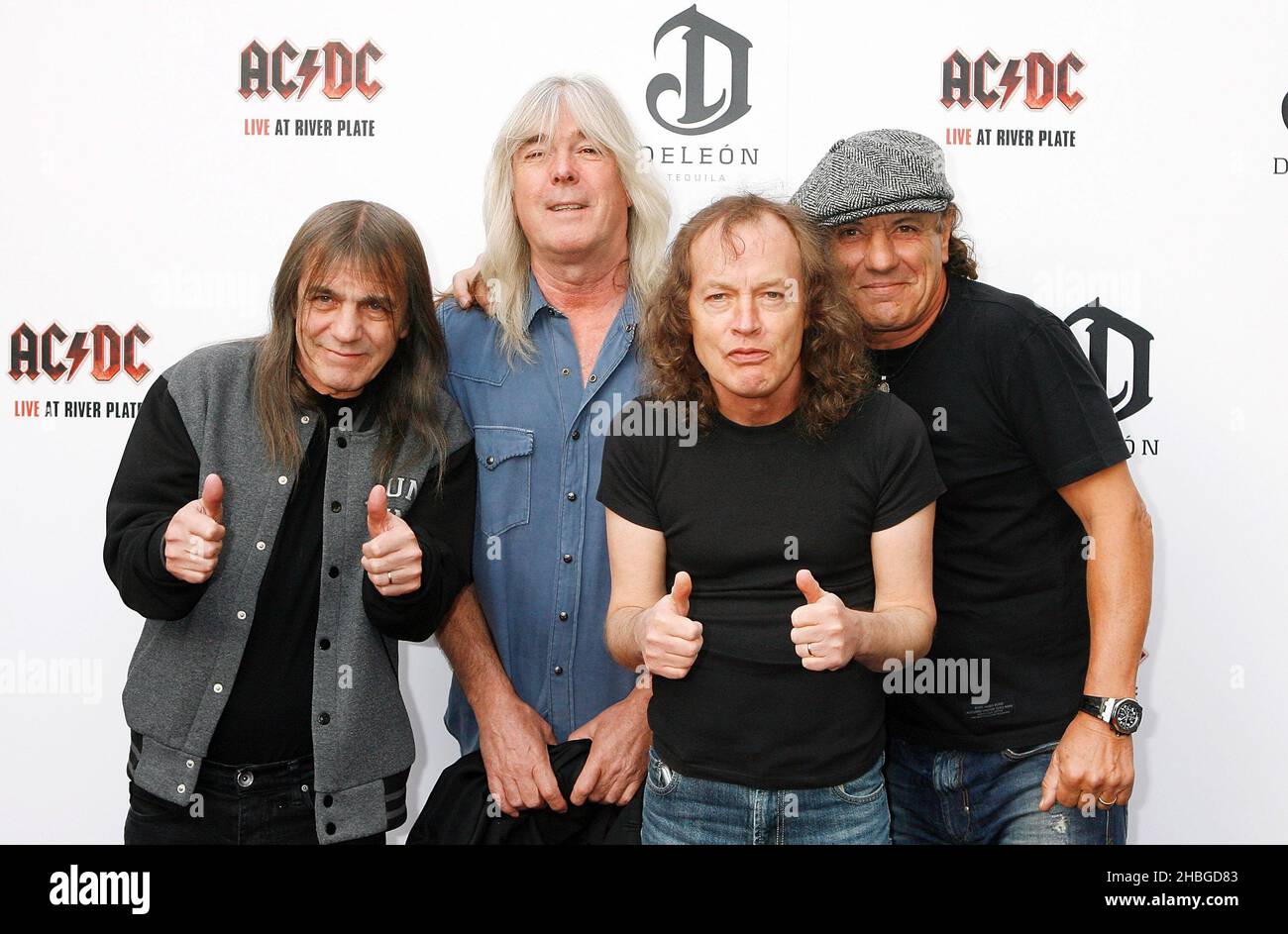 Angus young acdc hammersmith apollo hi-res stock photography and images ...
