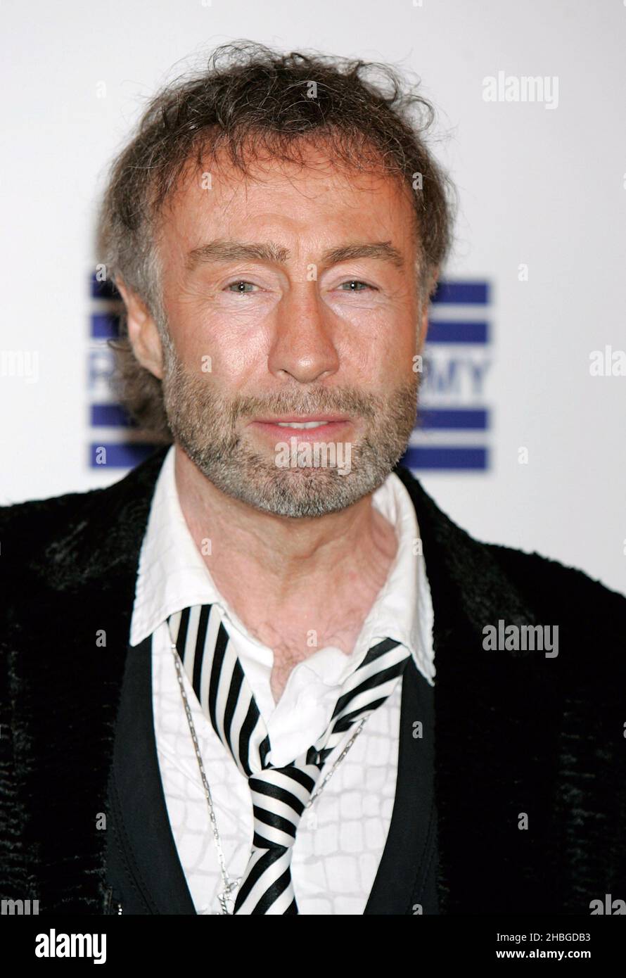 Paul Rodgers attends the Sony Radio Awards at the Grosvenor House Hotel in Central London. Stock Photo