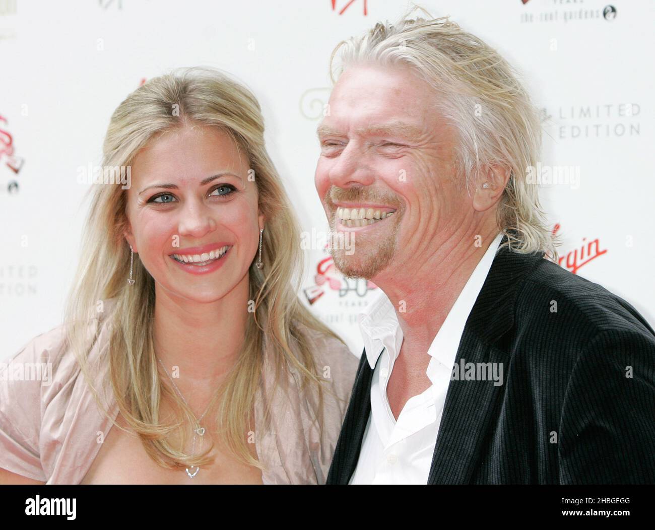 Richard and Holly Branson arrive at The Roof Gardens 30th anniversary