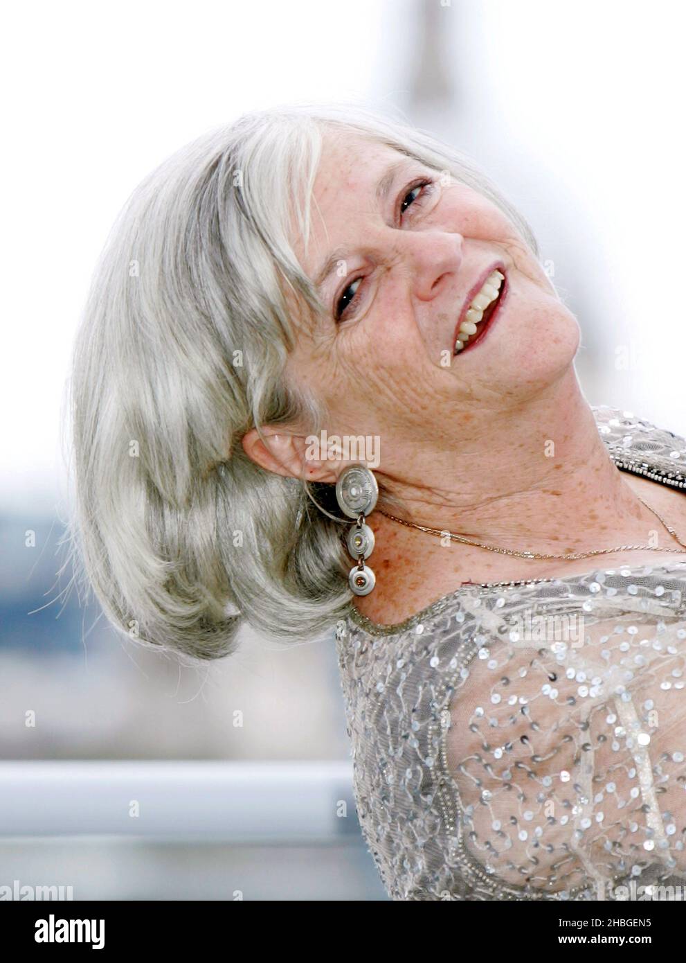 Ann Widdecombe of Strictly Come Dancing performs with Bupa care home resident to launch a new scheme encouraging older people to use dance to improve their health and fitness at The National Theatre,London on June 09.,2011. Stock Photo