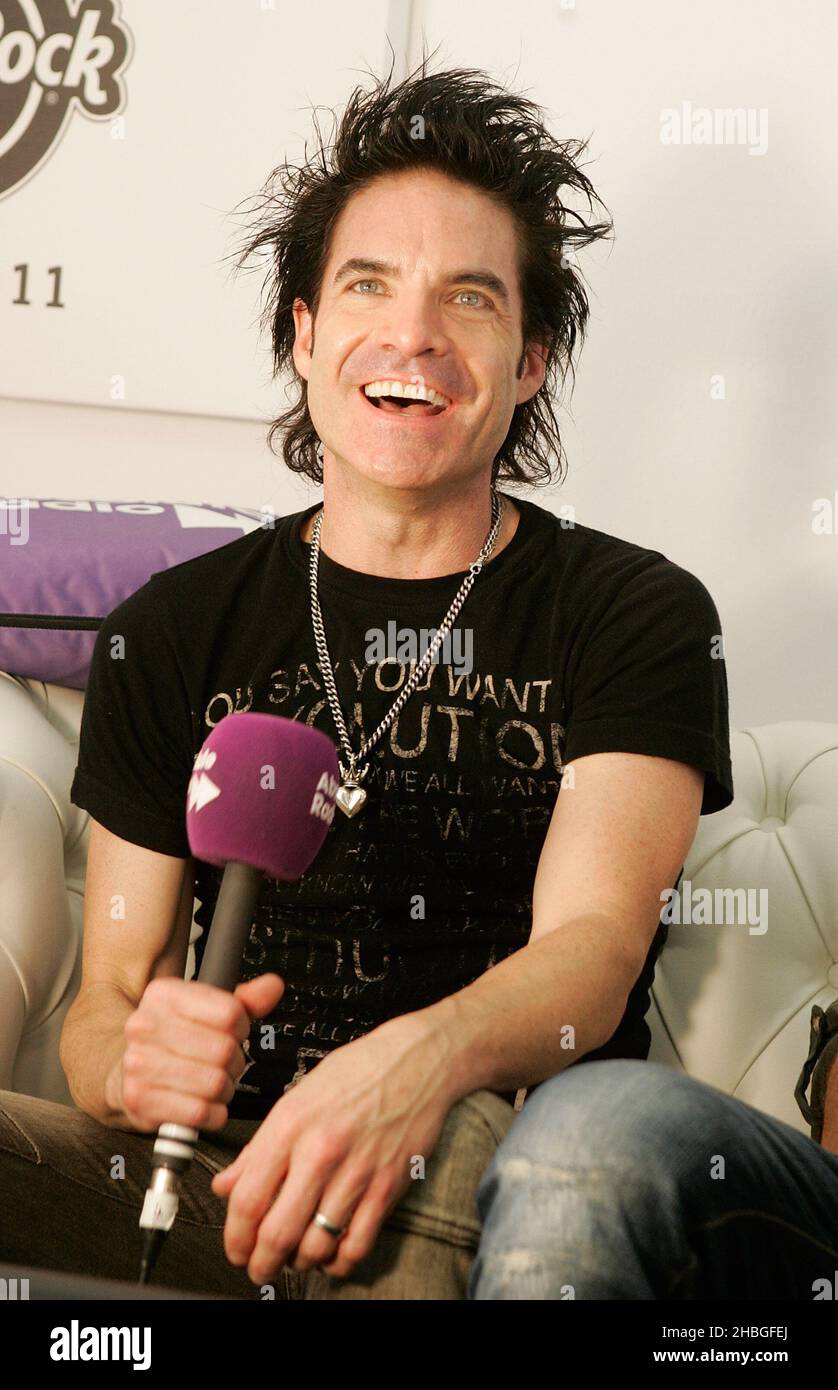 Patrick Monahan of Train during Absolute Radio Interview at Hard Rock