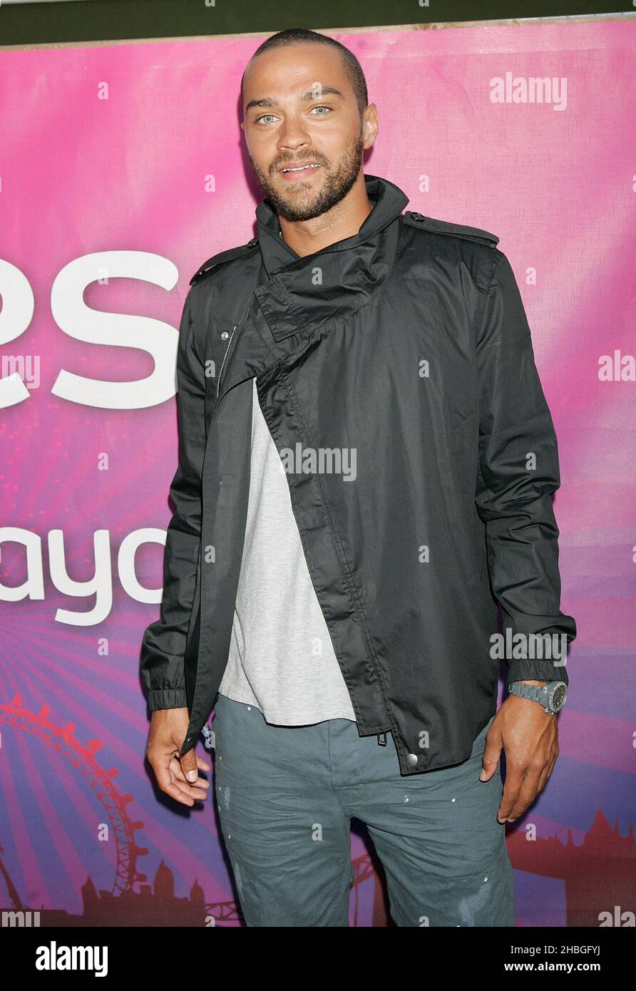Jesse Williams aka Dr. Jackson Avery of Grey's Anatomy backstage at Wireless Festival, Hyde Park