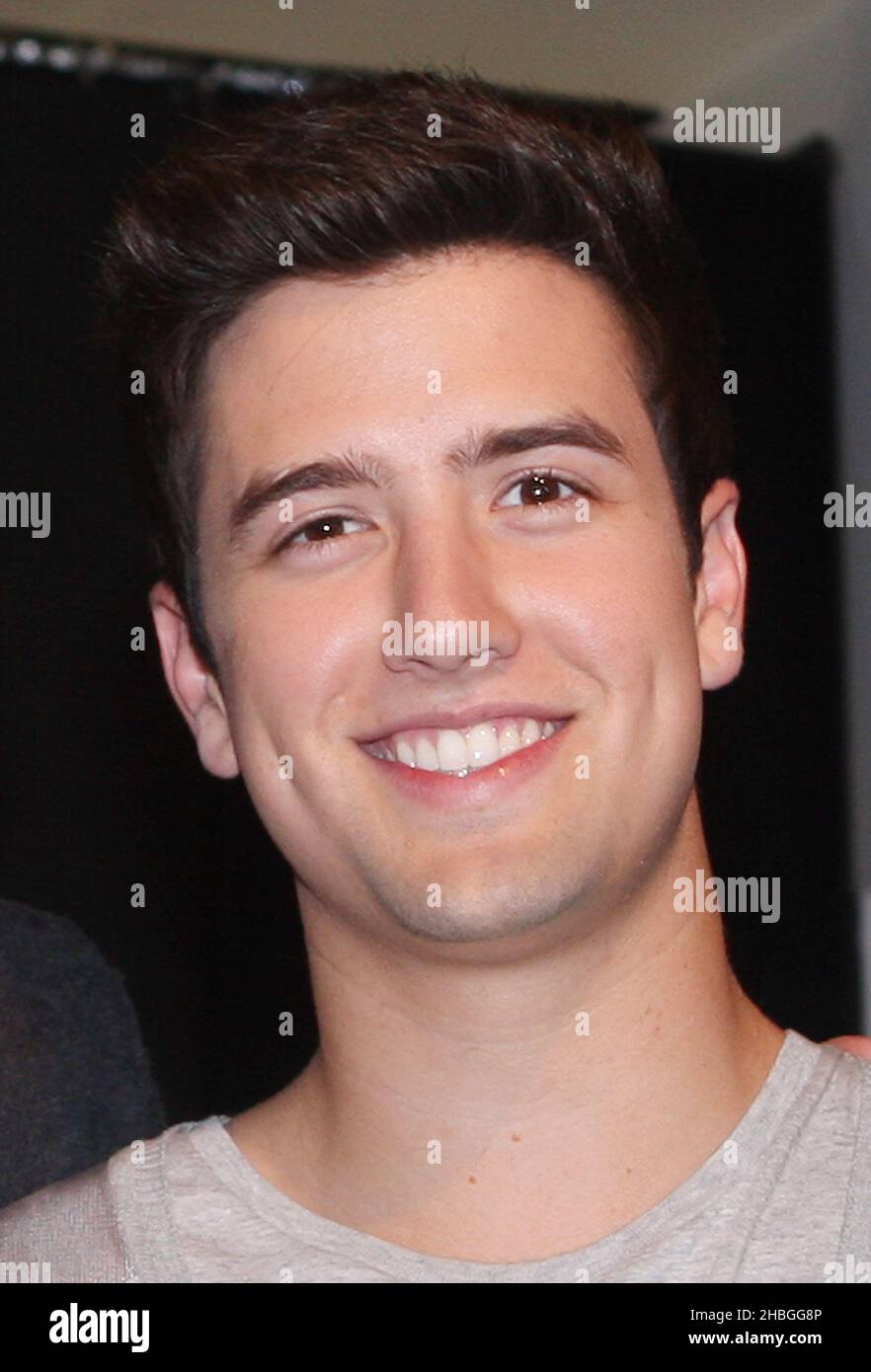 Logan Henderson of Big Time Rush attends signing at HMV Oxford Street in  London Stock Photo  Alamy