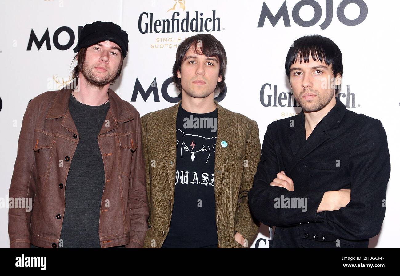 The Cribs at the Mojo Awards at The Brewery in London. Stock Photo