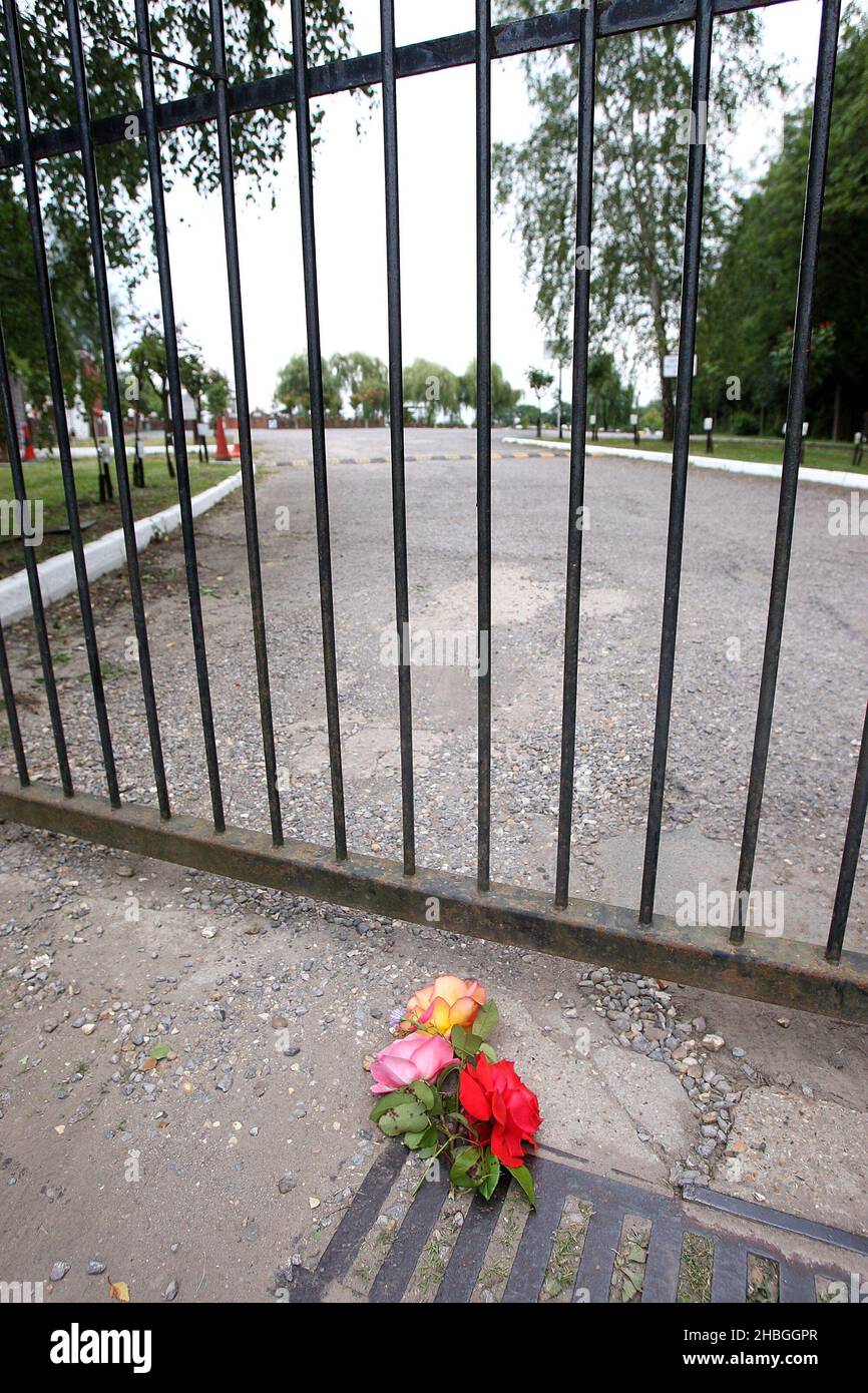 Edgewarebury Cemetery where Amy Winehouse Funeral took place on July 26,2011 in London. Stock Photo