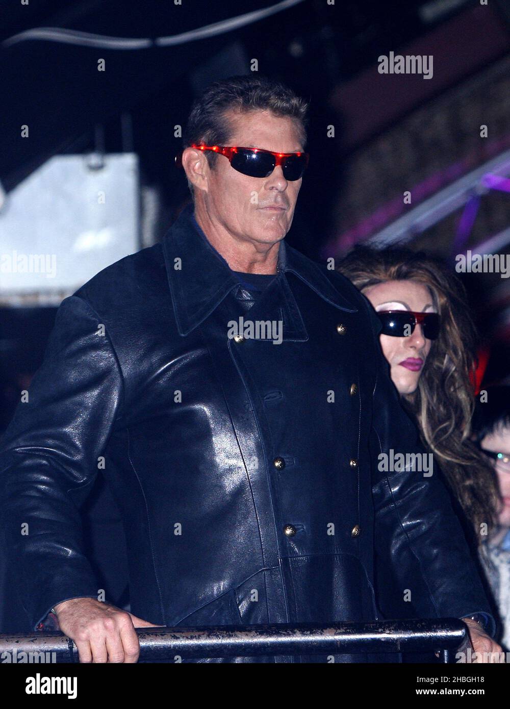 David Hasselhoff performs at GAY Heaven Nightclub in London Stock Photo