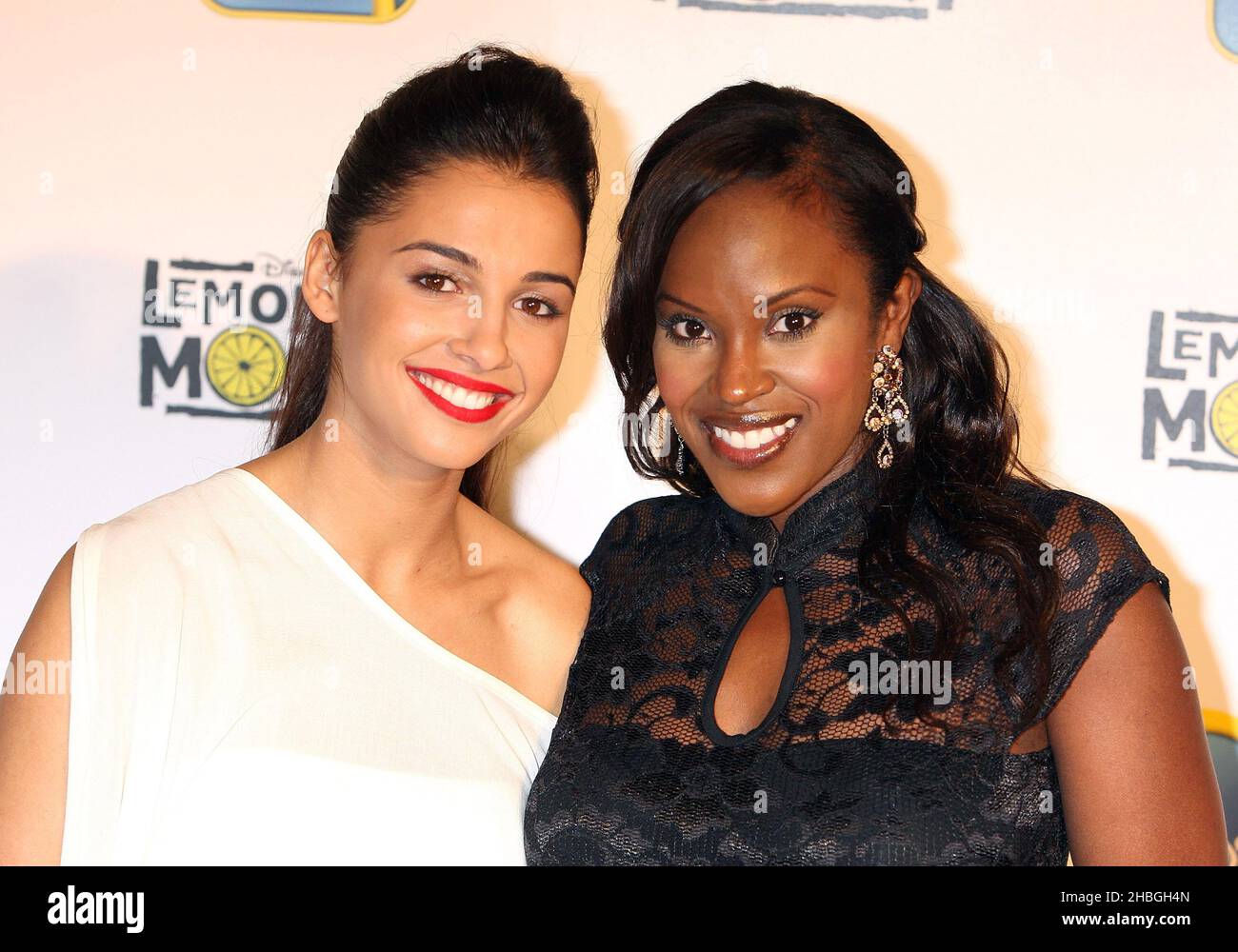 Naomi Scott and Kelly Bryan of Eternal arriving at the Lemonade Mouth Disney Channel Premiere at BAFTA, London. Stock Photo