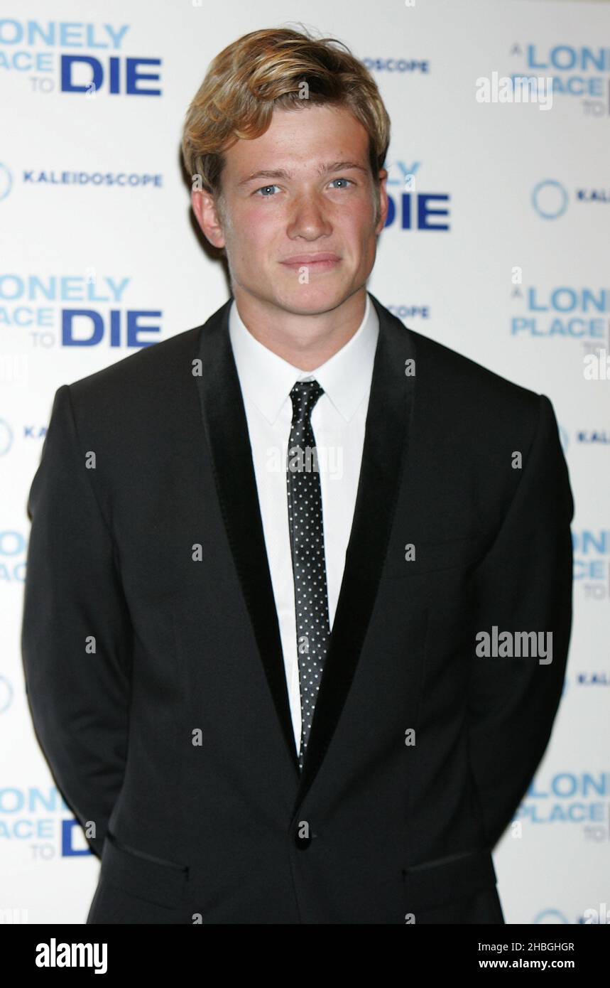 Ed Speleers at the Fan Premiere of a Lonely Place To Die at the Empire