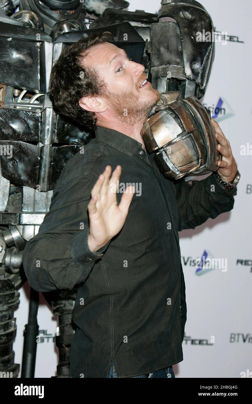 Nick Moran arrives at the Real Steel Preview Screening at the BT Tower in London Stock Photo