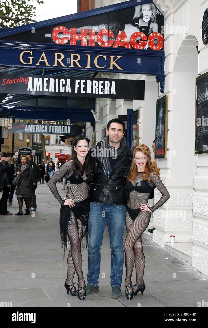 Darius Campbell attends the Chicago photocall to promote his debut in the West End production of