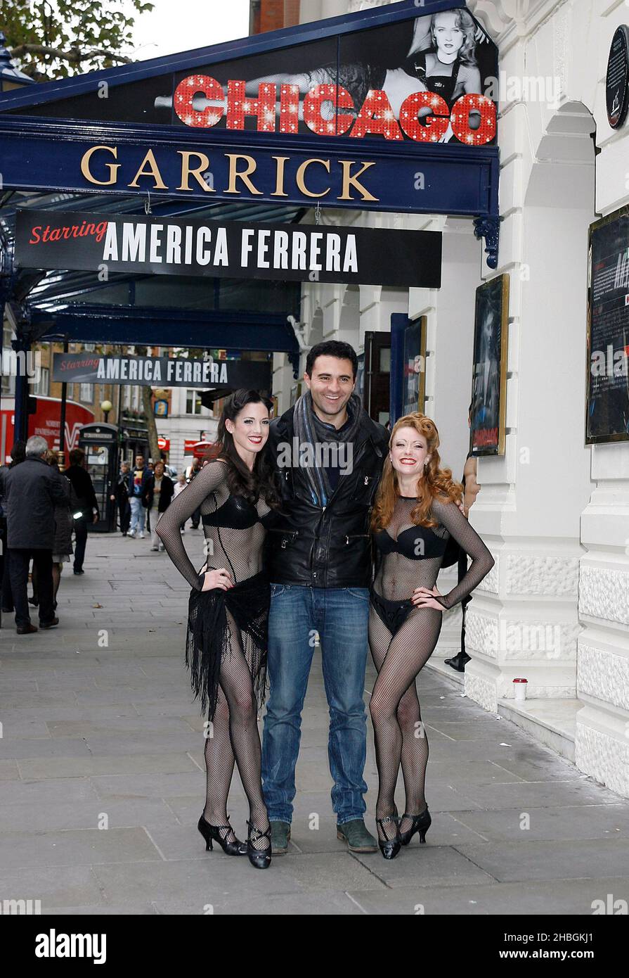 Darius Campbell attends the Chicago photocall to promote his debut in the West End production of