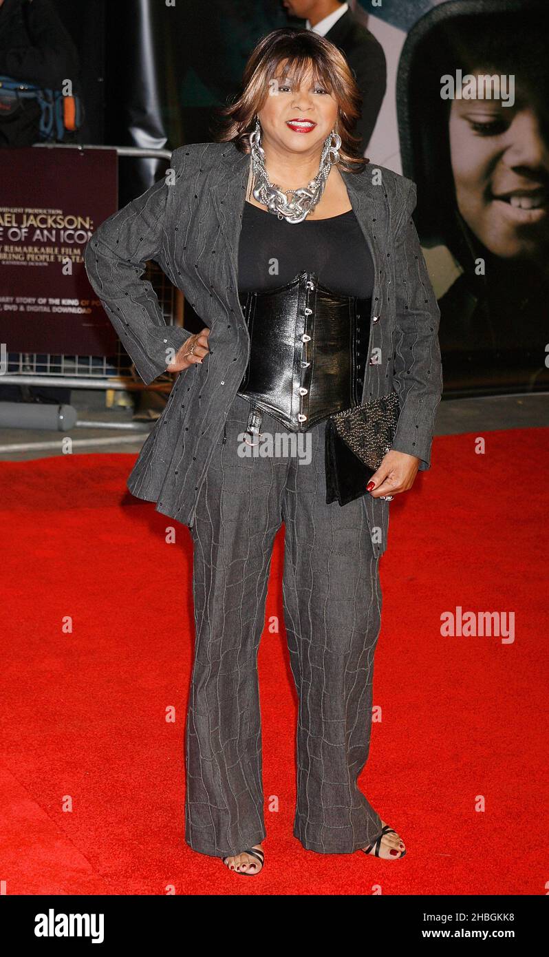 Deniece Williams arrives at the UK premiere of Michael Jackson: The Life Of An Icon, at the Empire Cinema in Leicester Square, central London. Stock Photo