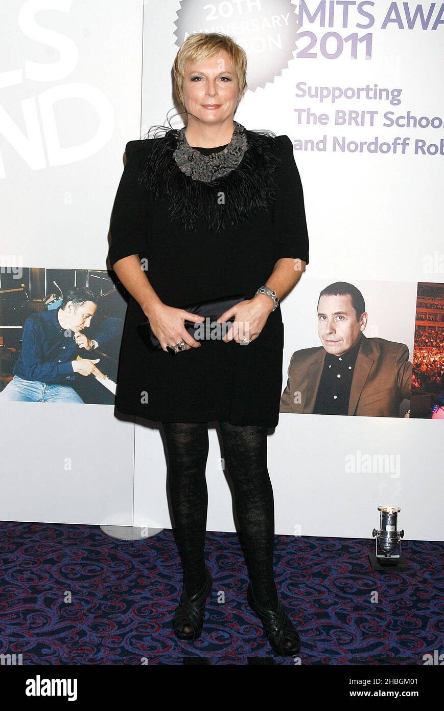 Jennifer Saunders arrives at the Music Industry Awards at the Grosvenor