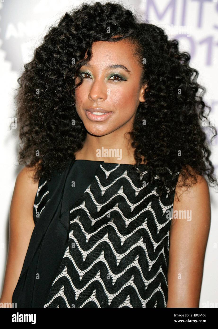 Corinne Bailey Rae arrives at the Music Industry Awards at the ...