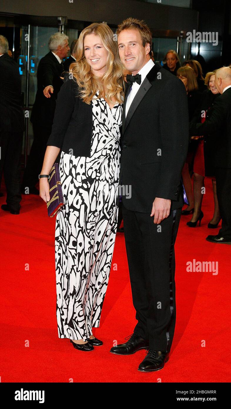 Marina Fogle and Ben Fogle attend The Royal Film Premiere of 'Hugo' at The Odeon, Leicester Square in London Stock Photo