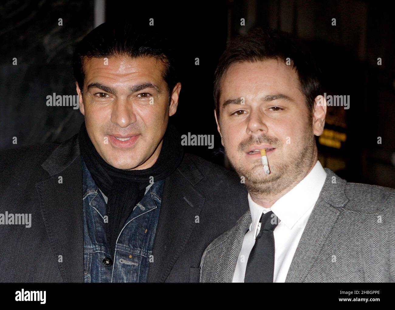 Tamer Hassan and Danny Dyer attending the world premiere of 'Deviation' at Odeon Cinema in Covent Garden, London. Stock Photo
