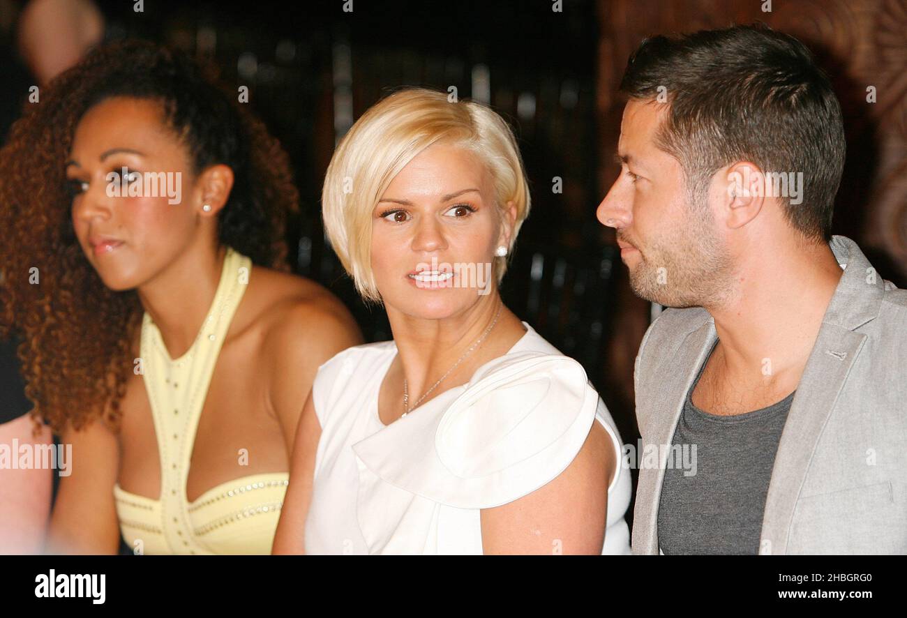 Danielle Brown,Kerry Katona and Steve Alce at Amy Childs' SS12 Clothing Collection Launch at the Gilgamesh Bar and Lounge, London Harry Derbidge of Only Way is Essex arrives at Amy Childs' SS12 Clothing Collection Launch at the Gilgamesh Bar and Lounge, London Stock Photo