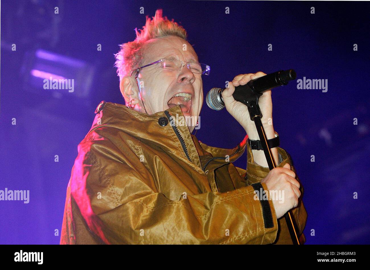 Johnny Lydon of Public Image Limited performs at Heaven,London Stock Photo