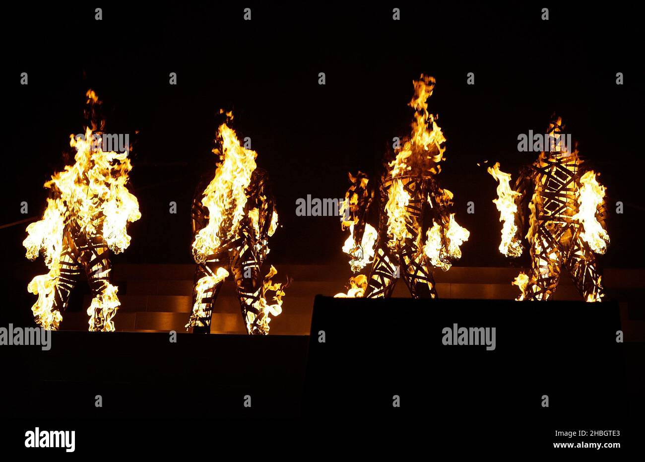 Westlife perform live in concert during the band's farewell tour at O2