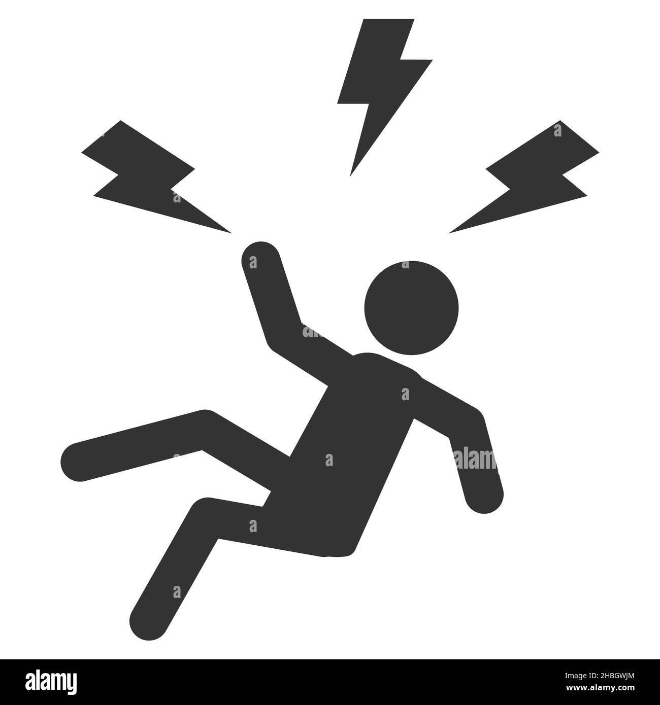 Struck By Lightning Clipart For