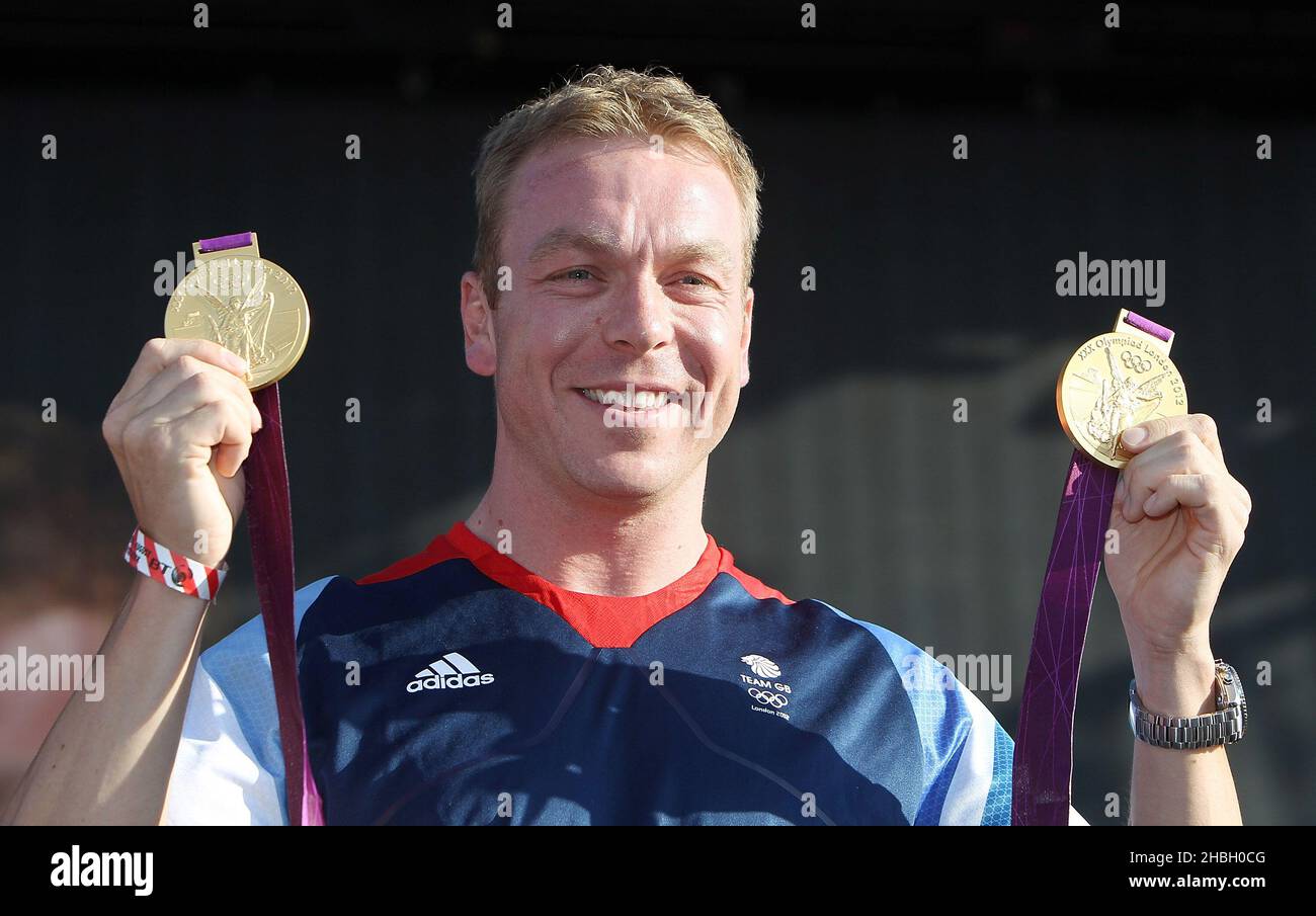 Sir Chris Hoy, two times Olympic Gold Medalist for the Cycling Men's